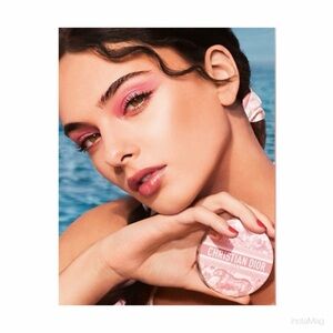 NEW Christian Dior Double-Sided Compact Mirror Pink Toile de Jouy Tiger Print